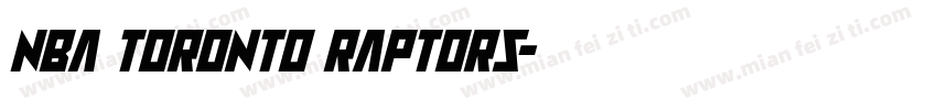 NBA Toronto Raptors字体转换
